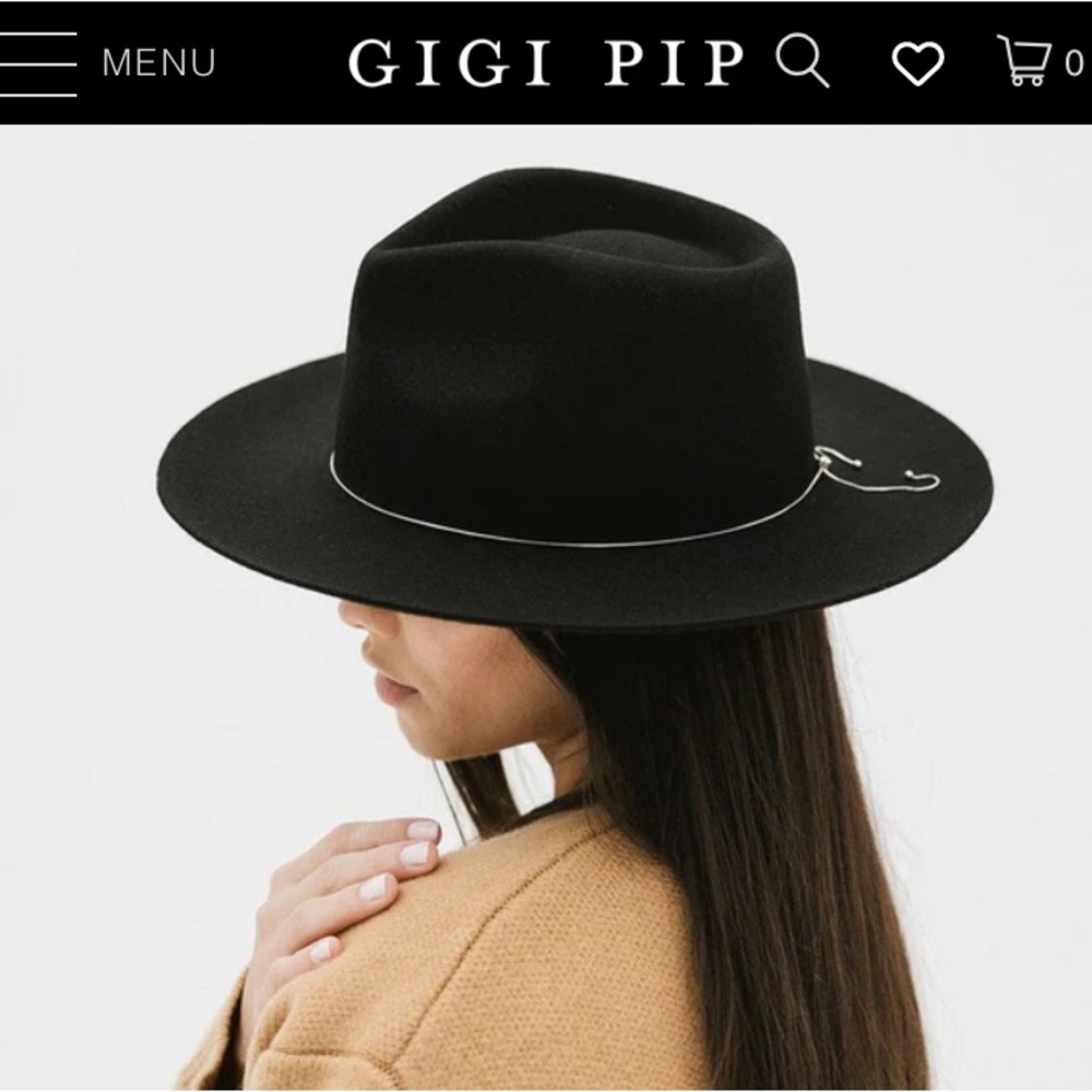 Gigi Pip - Zephyr Rancher Teardrop Felt Fedora Ha… - image 1